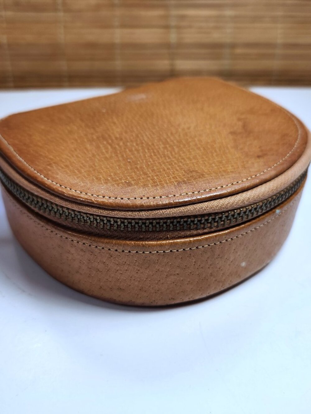 Vintage Philips Shaver Case Leather Philishave Electric Razor Travel Box 1960s
